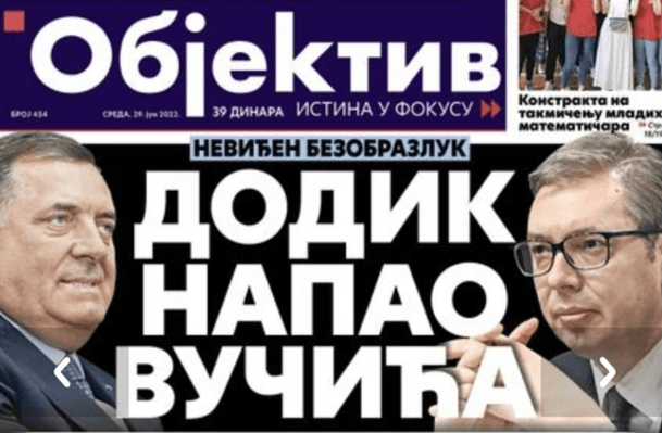 Beogradski medij otkriva: Dodik krenuo na Vučića