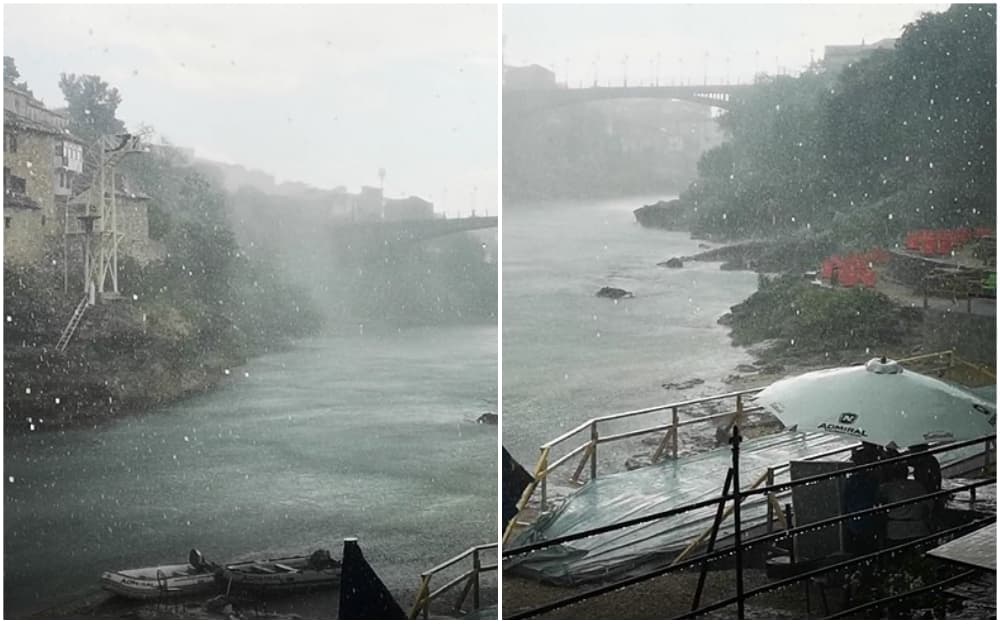 Pogledajte kakvo se nevrijeme sručilo na Mostar, baš u trenutku kada je trebala početi tradicionalna Šlaufijada