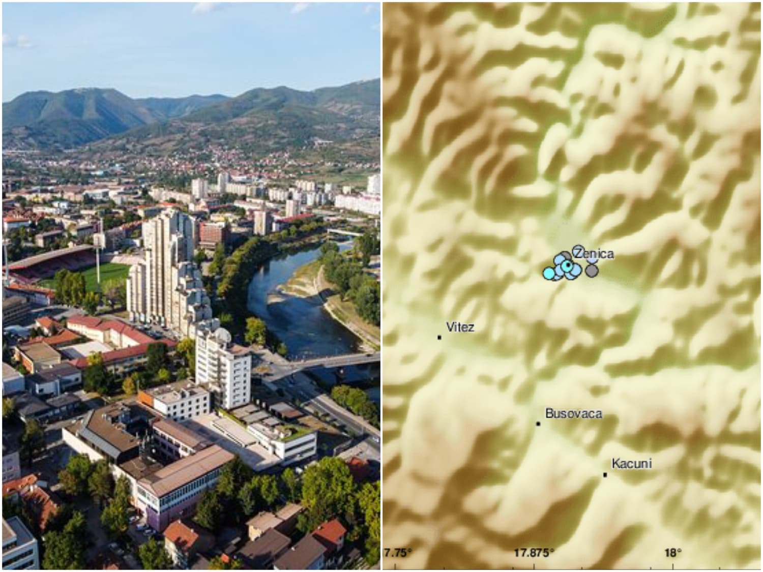 Epicentar kod Zenice - Avaz
