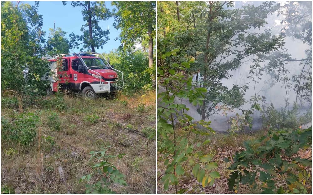 Požar na Vrbanjskim brdima kod Banje Luke i dalje aktivan, vatrogasci na terenu