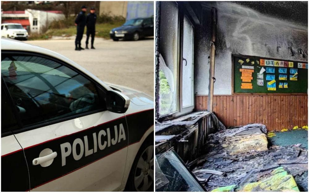 Požar izbio u obdaništu: Jedna osoba uhapšena, sumnja se na mladića i djevojku