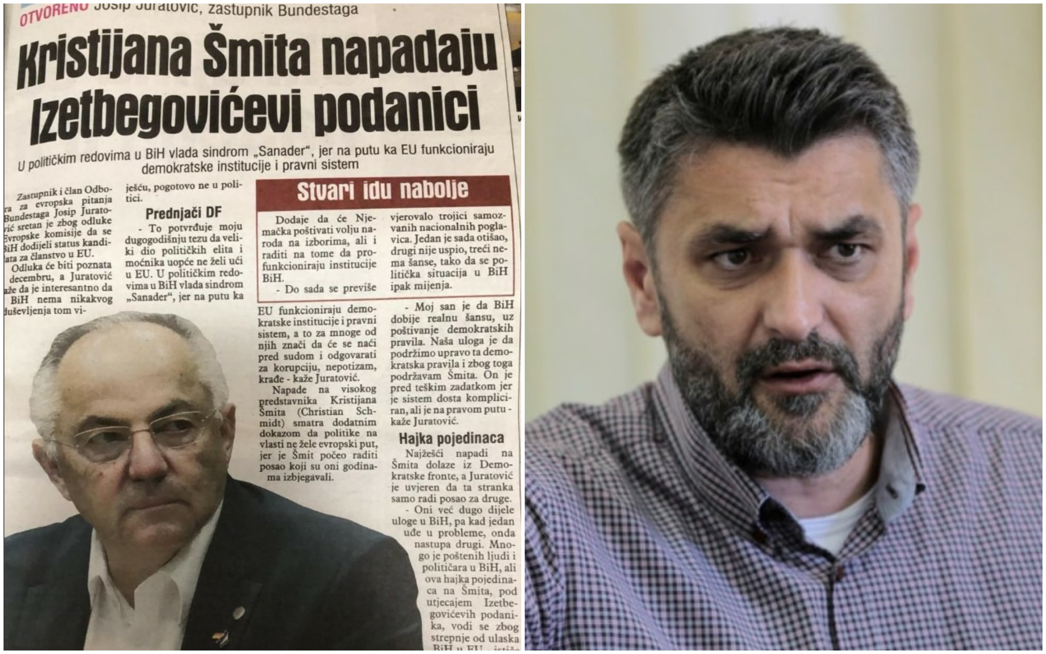 Burne reakcije nakon što je Juratović govorio za "Avaz" o napadima Izetbegovićevih podanika na Šmita