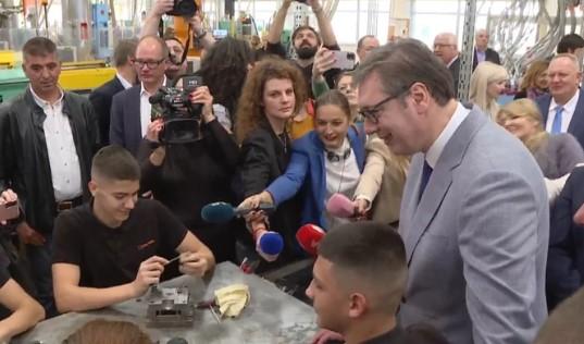Vučić na otvaranju novog pogona kompanije Gruner