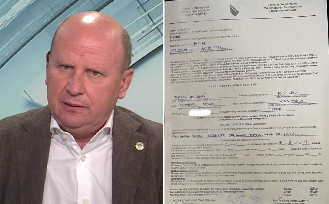 Mladenu Đorđeviću zabranjen ulazak u BiH: Tvrdi da nije ekstremista
