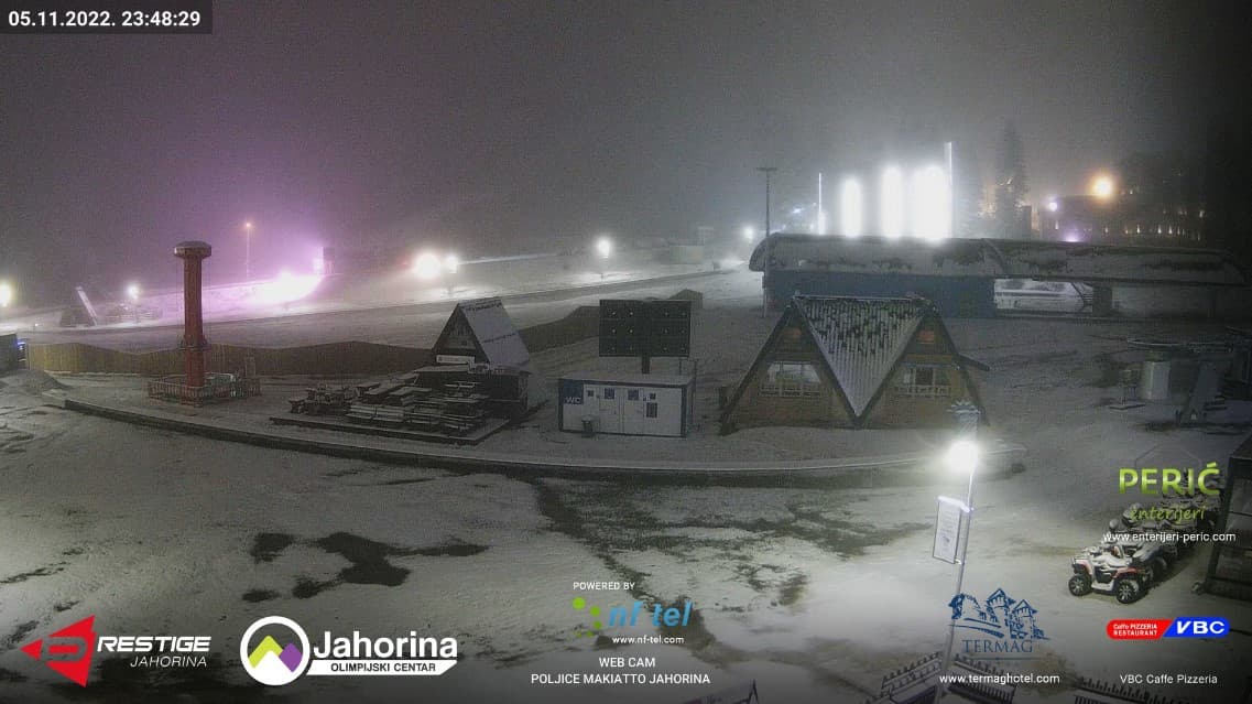 Snijeg počeo padati na Jahorini, temperatura ispod nule