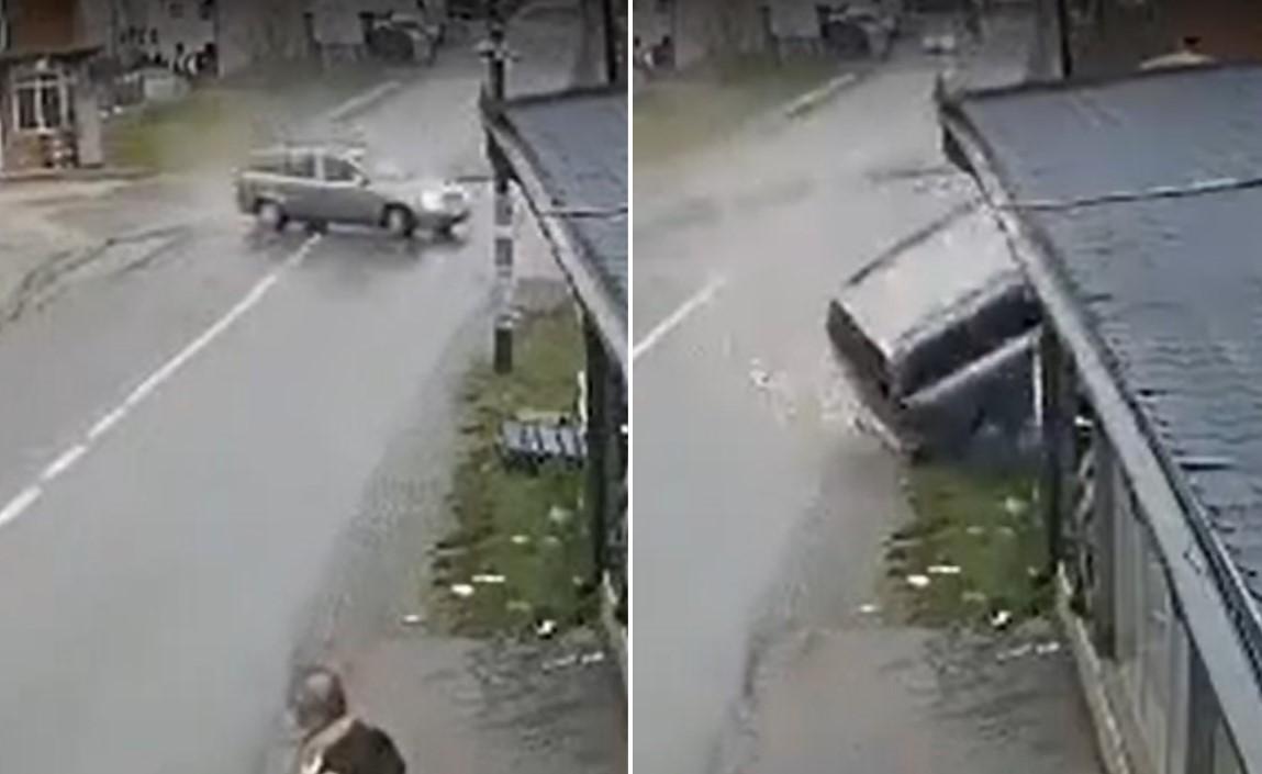 Saobraćajna nesreća na Kosovu: Automobilom uletio u prodavnicu, povrijeđene tri osobe