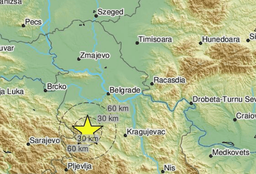 Treslo se u Srbiji: Zemljotres pogodio zapadni dio države