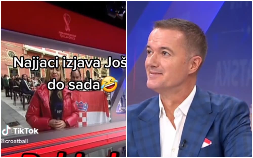 Ometao reporterku HRT-a, pa se svi nasmijali na reakciju stručnog komentatora vezano za njega