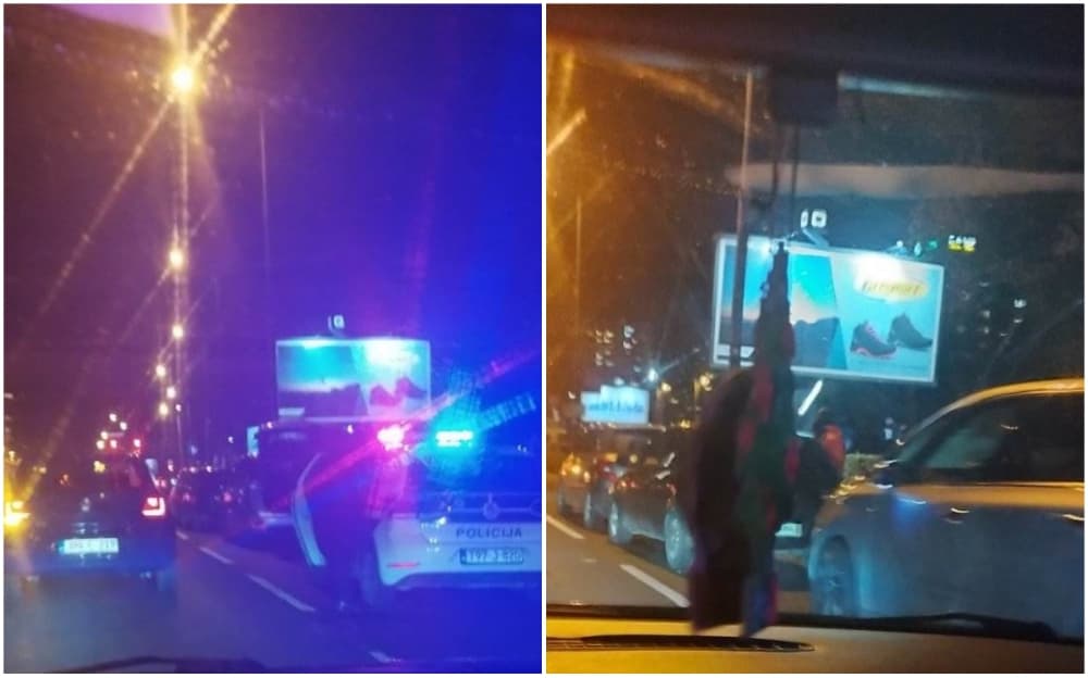 Tri automobila se sudarila na glavnoj saobraćajnici u Sarajevu, policija na terenu