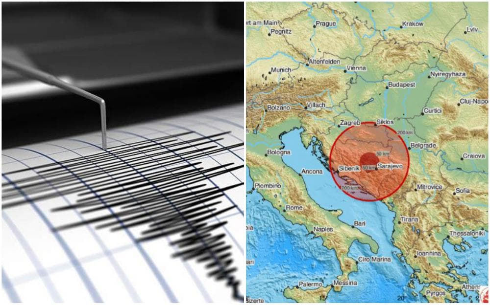 Zemljotres pogodio Bosnu i Hercegovinu