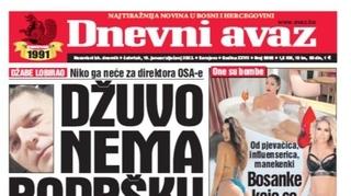 Danas u dnevnom avazu