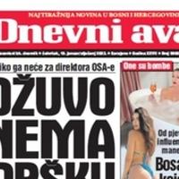 Danas u dnevnom avazu