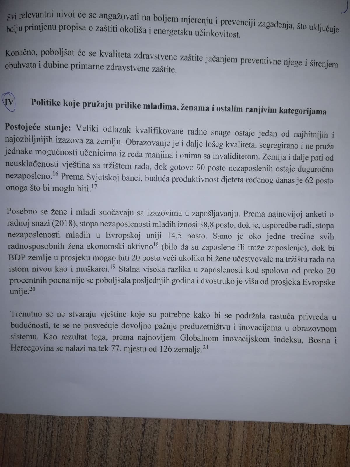 Šta je navedeno u dokumentima - Avaz