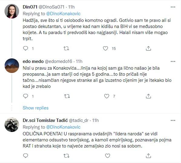 Komentari na objavu Konakovića - Avaz