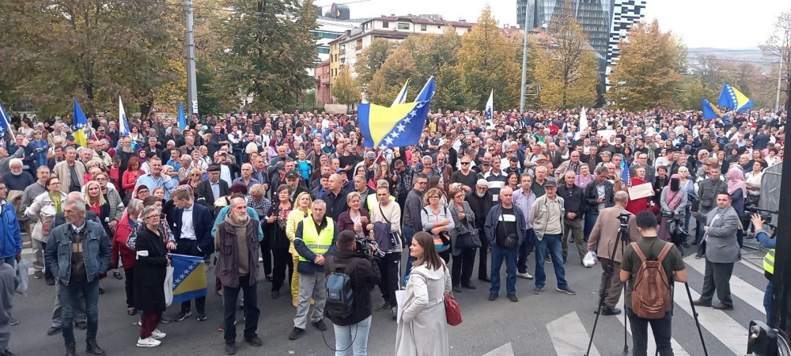 Sa protesta ispred zgrade OHR-a - Avaz